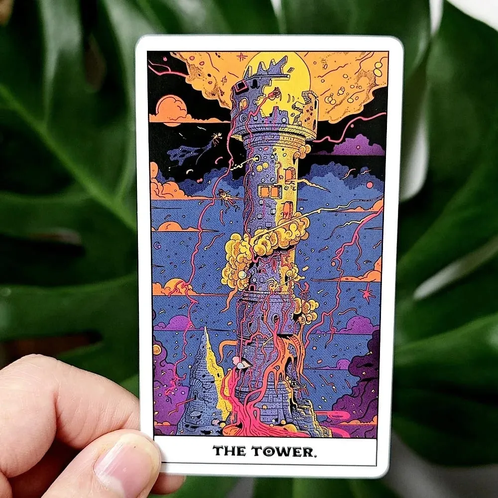 Phantom Tarot Deck 10.3*6cm 78 Colorful Tarot Cards Based on Rider Waite System