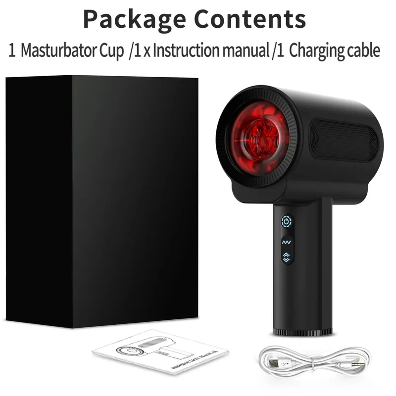 Automatic Thrusting Rotating Vibrating Male Masturbator Blowjob Sex Glans Massager Penis Vibrator Pussy Adult Sex Toys for Men