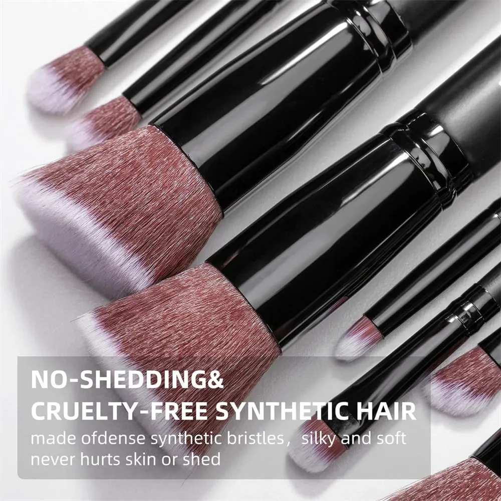 14-16 pçs conjunto de pincéis de maquiagem profissional kit de maquiagem premium base de cabelo sintético sombras de energia mistura ferramentas de beleza