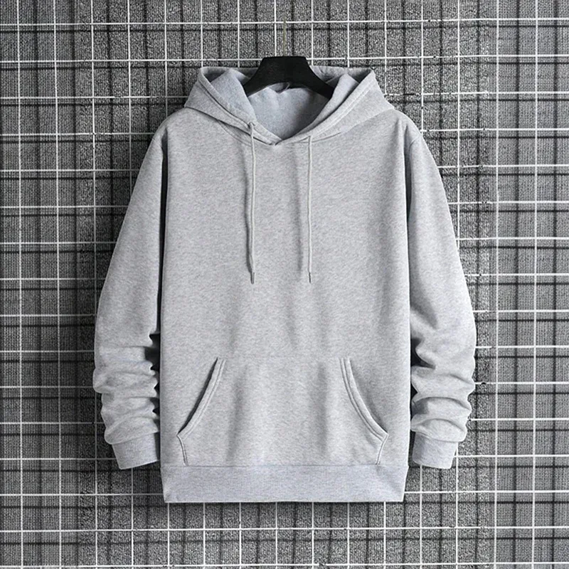 2025 outono/inverno nova chegada moletom com capuz masculino de alta qualidade cor sólida moletom masculino casa ao ar livre casual moda pulôver