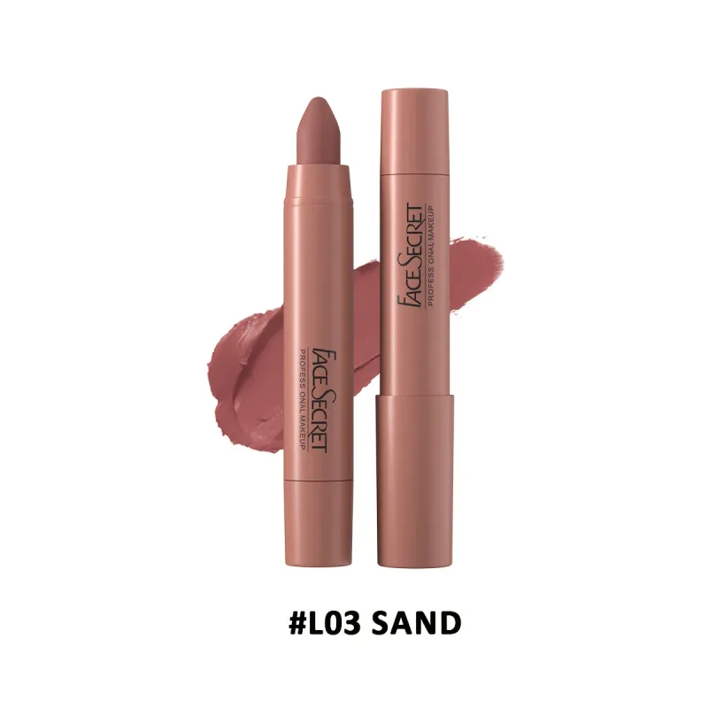Batom fosco à prova d'água, acabamento de longa duração, antiaderente, leve, aplicação suave, conjunto de combinação labial, 1 peça