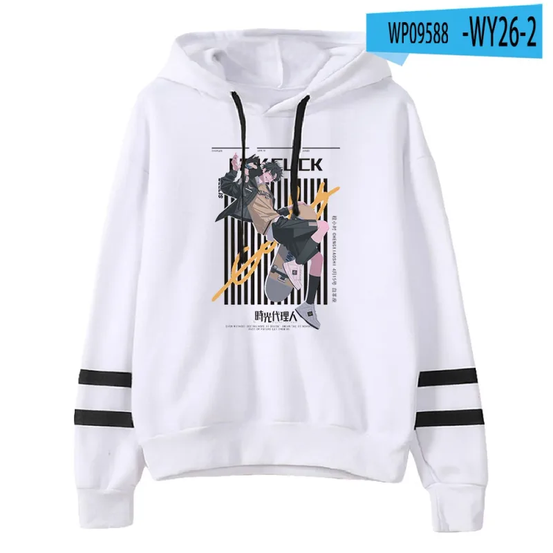 Link Click Anime Hoodie Unisex Pocketless Parallel Bars Sleeve Sweatshirts Women Men Hoodies Harajuku Streetwear Fashion Clothes
