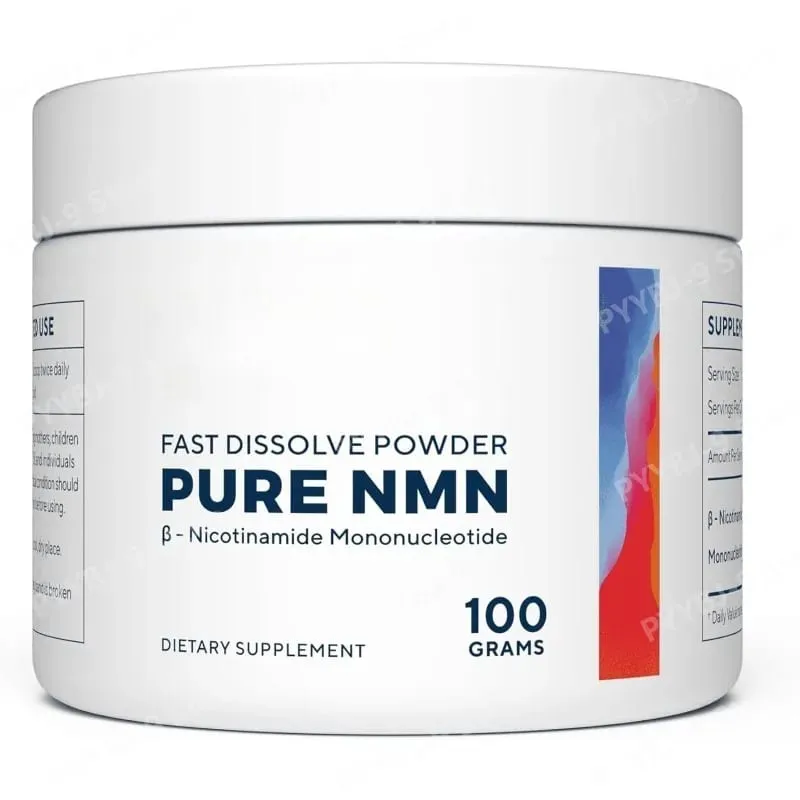 NMN (mononucleotídeo de nicotinamida) em pó 100g 500mg por porção de alta pureza, dissolução rápida, energia diária vegana e bem-estar