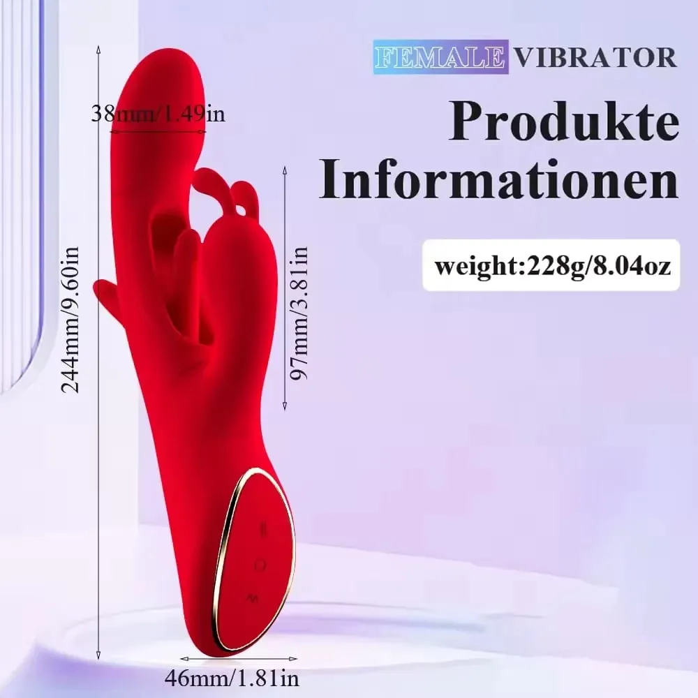 兔子振動器女式 G 點拍打拍打陰蒂刺激器女性陰道舔舌頭按摩器假陽具成人性玩具