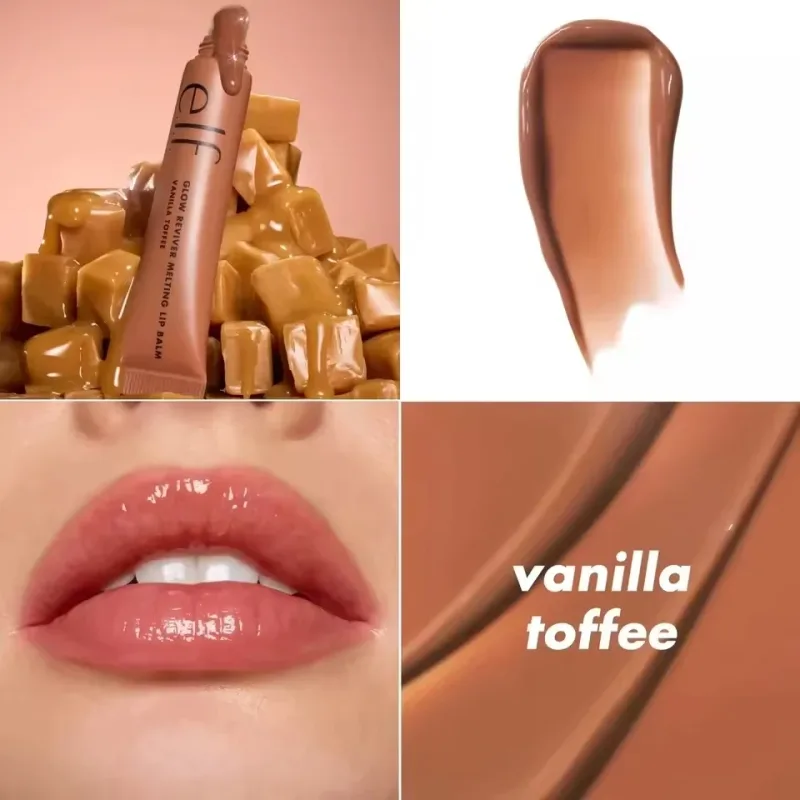 Popular marca elf portátil sabor de frutas brilho labial fino hidratante reparação nutritiva melhorar linhas labiais colorido bálsamo labial cosméticos