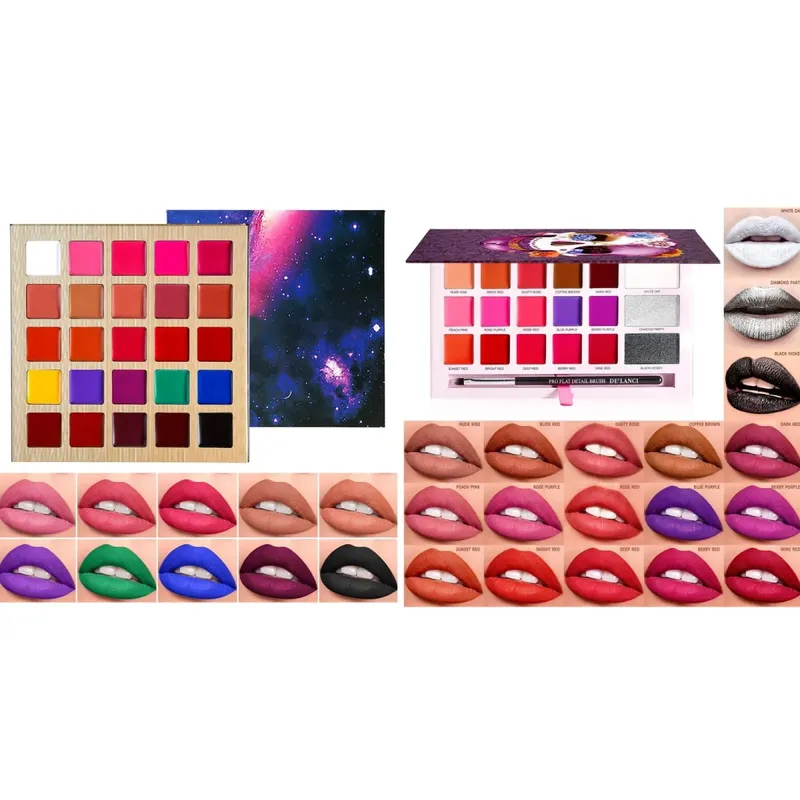 Paleta multicolorida de blush, sombra, bronzeador e batom, paleta de maquiagem de uso múltiplo para maquiagem de festa de festival de Halloween, 1 peça