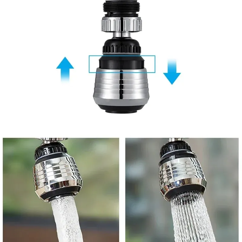 Utensílios de cozinha 2 modos 360 rotativo, borbulhador, extensor de torneira de alta pressão, economia de água, acessórios de cozinha para banheiro