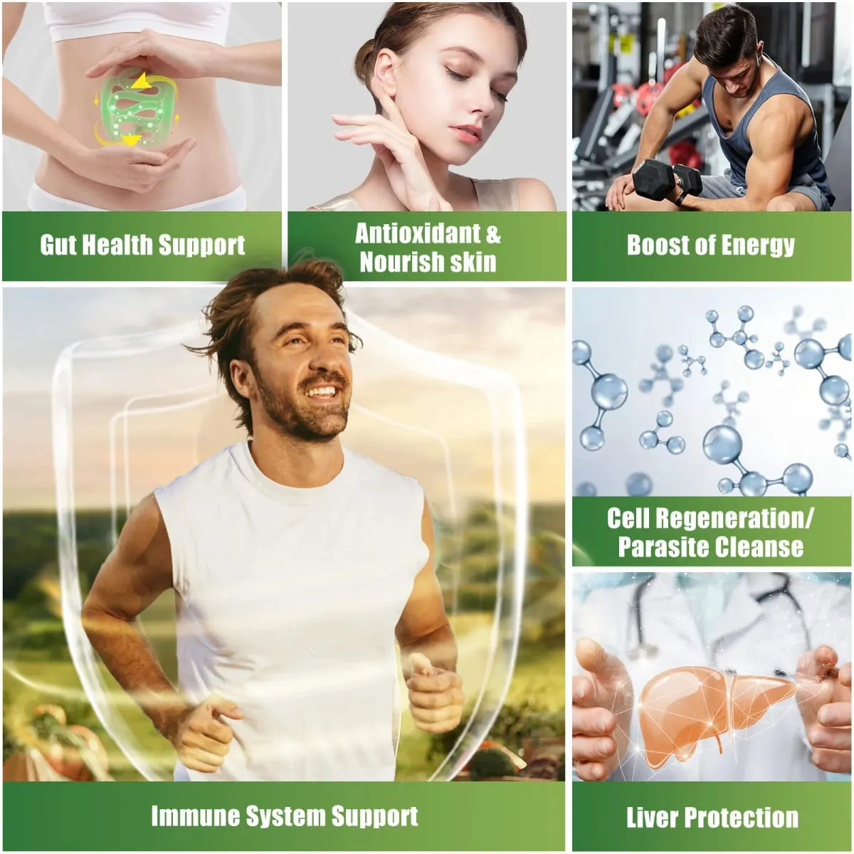 Líquido amargo de graviola com moringa e cúrcuma para limpeza digestiva e intestinal, antioxidante, saúde da pele, regeneração celular imune