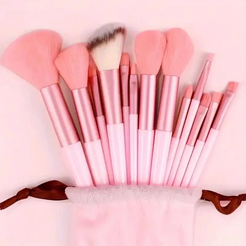 20/40Pcs Makeup Brushes and Sponges Set Brown Makeup Puff Beauty Egg Headband Wristband Remover Kit Makeup Tool Gift