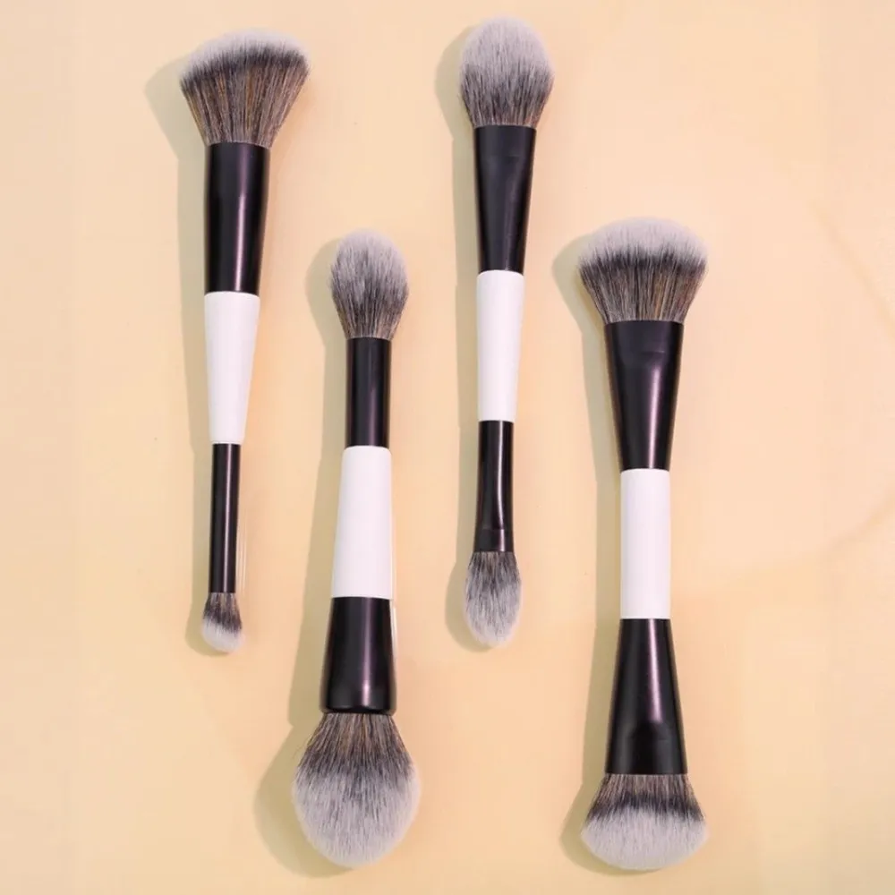 Pincel de contorno facial f4 de ponta dupla, multiuso, alta cobertura, sombra, corretivo, cosméticos, beleza, pó, blush — image 4