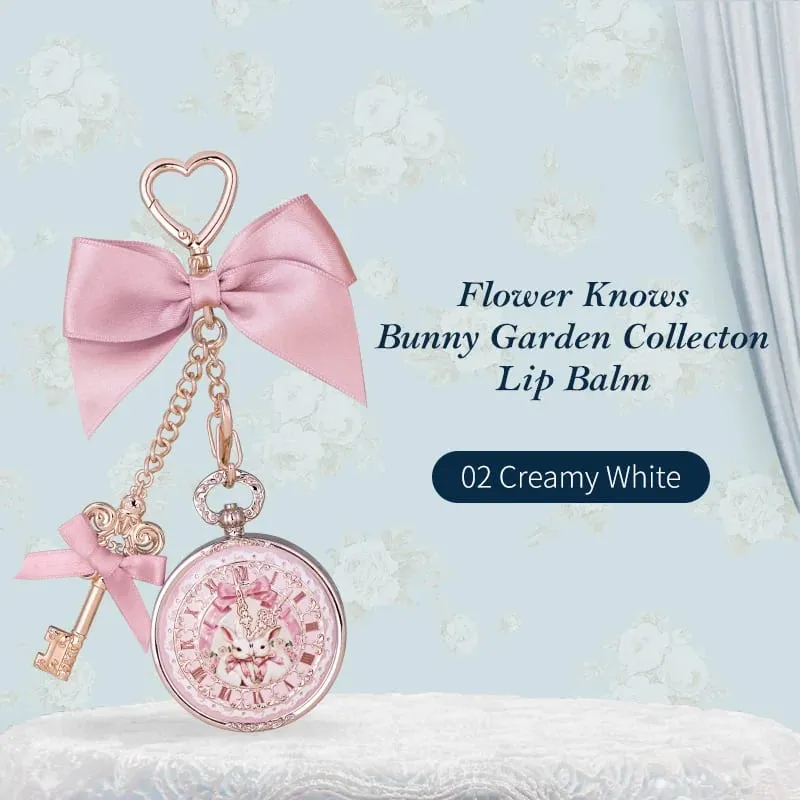 Flower Knows Makeup Sets Bunny Garden Collection Lip Balm Set Moisturize Lips Vitamin Lip Gloss 2pcs
