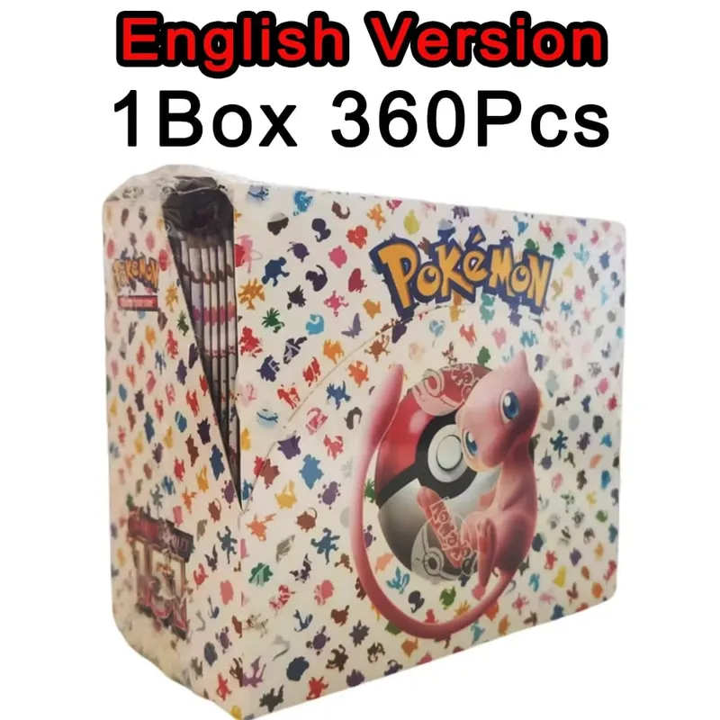 ** 360 unidades EnglishPokémonCards SunMoon Destinado PSrismatic Evolutions Scarlet Violet 151 PALDEAN Booster Battle Transaction Card