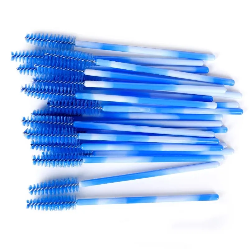 50/100 pçs escova de maquiagem cílios sobrancelha escovas pente descartável rímel varinha cílios extensão suprimentos cosméticos compõem ferramentas