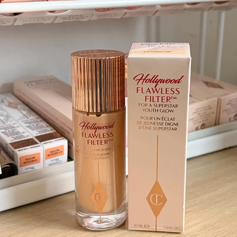 Charlotte Tilbury CT Highlighter Foundation Continuously Texture of The Makeup Hydrating Concealer Brightens Powder Compact