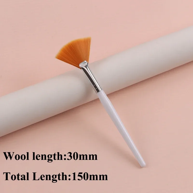 Practical Facial Brushes Fan Makeup Brushes Portable Mask Brush Cosmetic Tools for Women Flexible Facial Soft Mask Applicator
