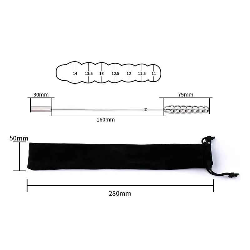 Protaste Stimulation Urethral Penis Plug Stainless Steel Urethral Dilator Sounding Rod Catheter Masturbation Sex Toys Men