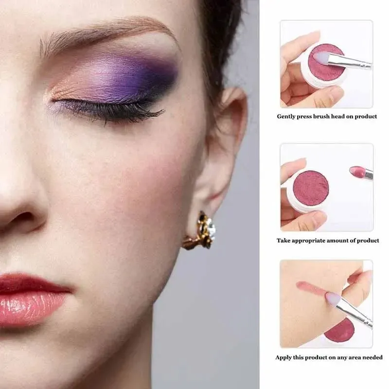 Brochas maquillaje silicone sombra lábio aplicador pincéis de maquiagem delineador lábio escova profissional sombra de olho ferramentas cosméticas