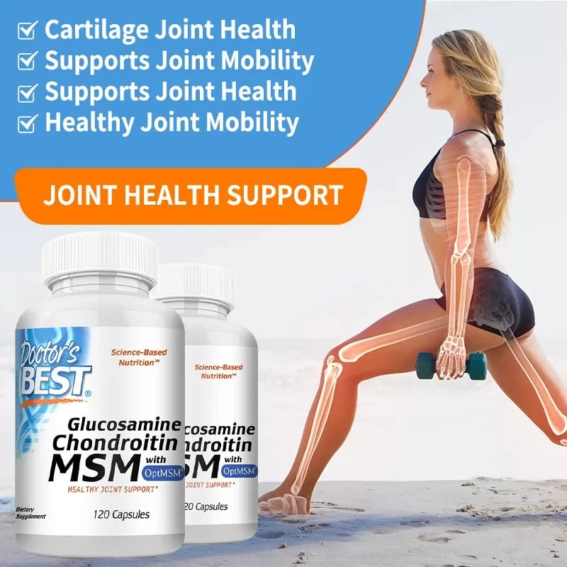 Glucosamine HCL Potassium Sulfate Chondroitin Sulfate Joint Support Helps with Joint Mobility Overall Health