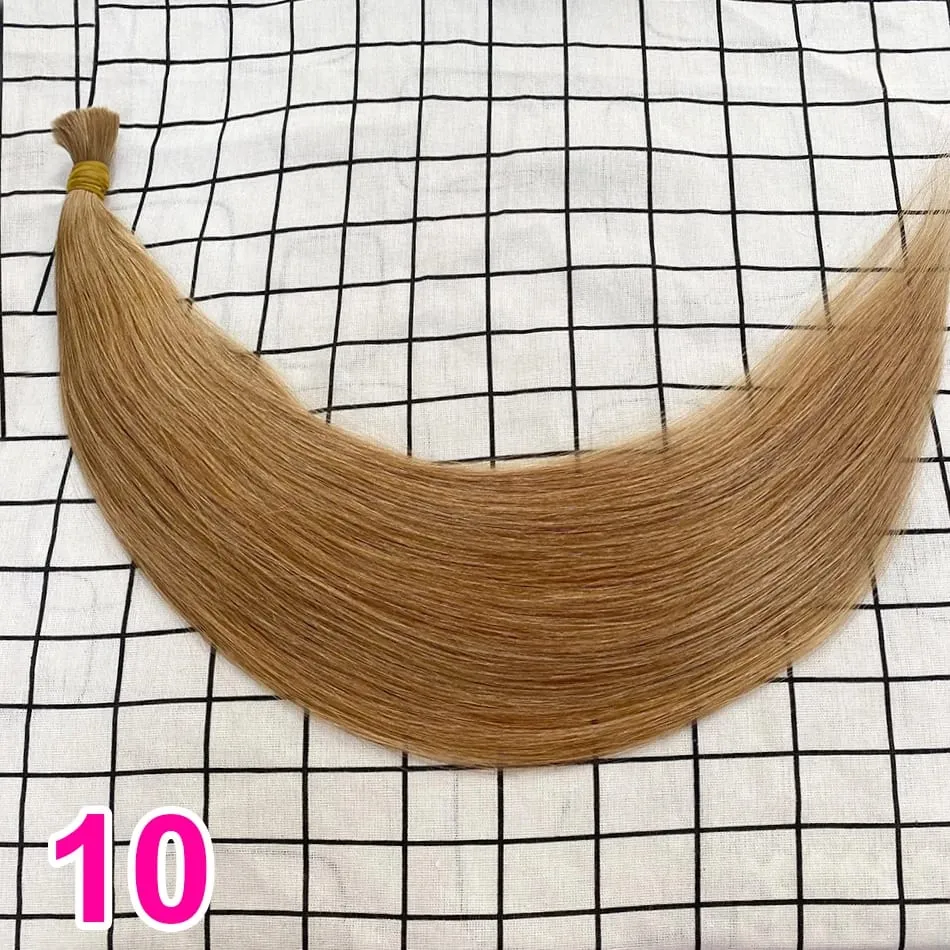 No Weft Virgin Bulk Human Hair Human Hair For Braiding 100% Unprocessed Human Hair Bulk Extensions Brazilian Natural Boho Braids