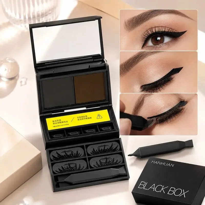 Conjunto de canetas para maquiagem de olhos, à prova d'água, resistente a manchas, delineador portátil, ultra fino, longa duração, ferramentas de maquiagem para os olhos
