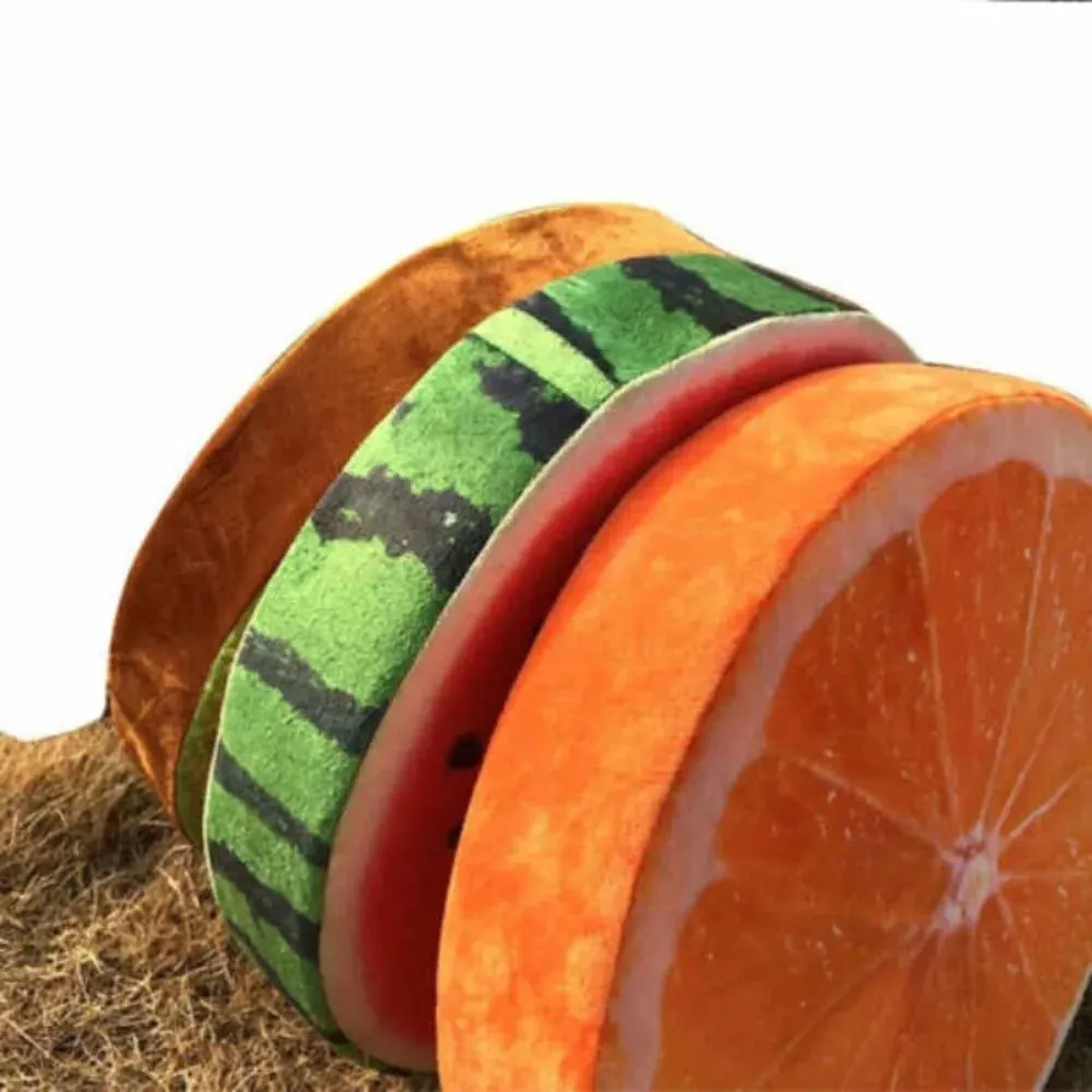 Suave y cómodo, divertido sofá, almohada para jardín, comedor, cojines para asientos al aire libre, almohada redonda, cojines para asientos de frutas, cojines para sillas