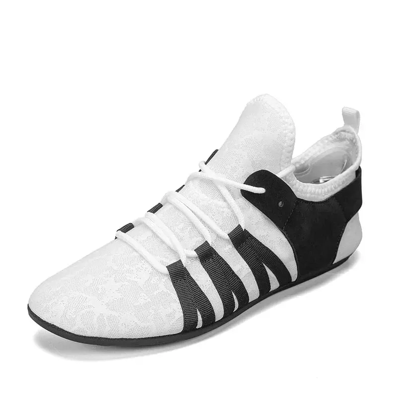 Men's Shoes Casual Flat Shoes Men Lightweight Comfortable Thin Bottom Lace Up Men Shoe Driving Walking Shoes Men Footwear