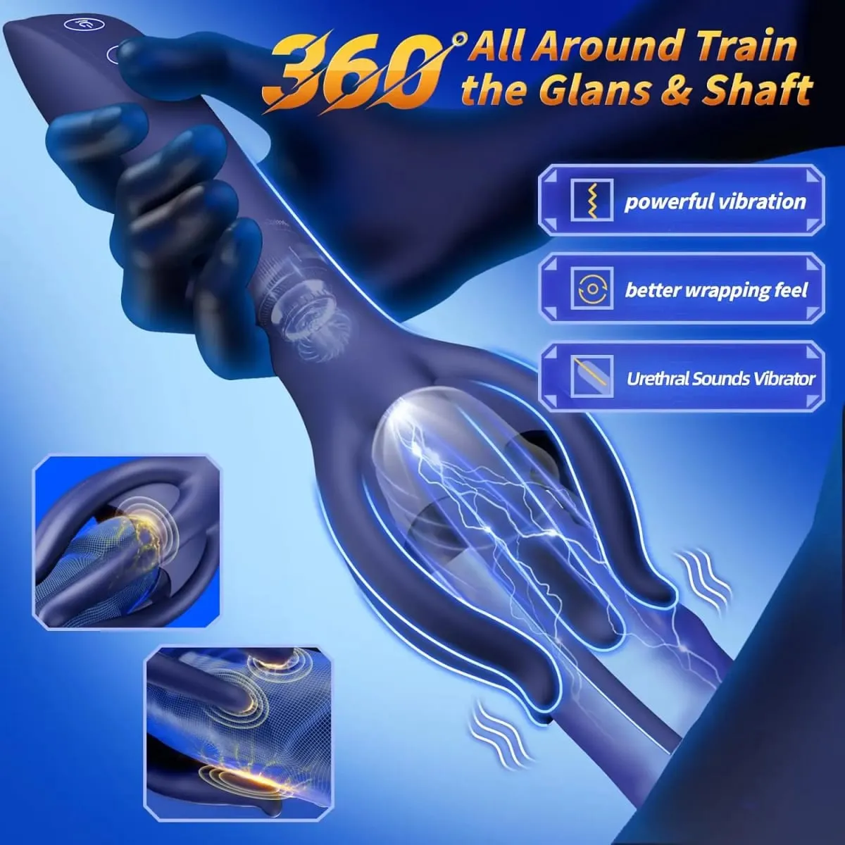 Urethral Sounds Dilator Vibrators for Men Penis Plug Catheter Medical Delay Exerciser Male Masturbator Sex Toys Adults 18 Erotic — image 2