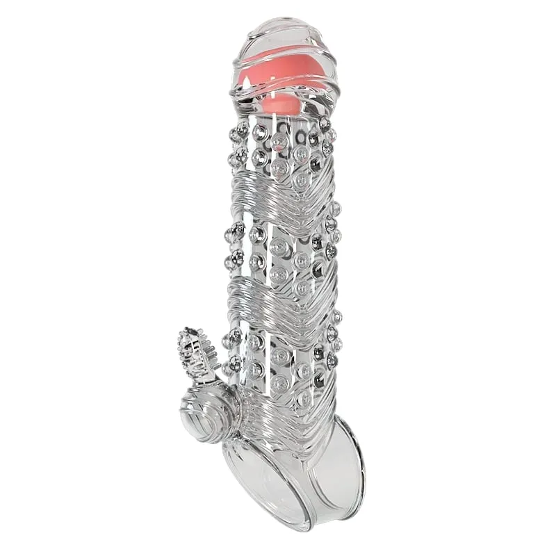 Pênis extensão manga vibrador extensor 4cm preservativos reutilizáveis macio atraso ejaculação pau manga adulto brinquedos sexuais para homem — image 10