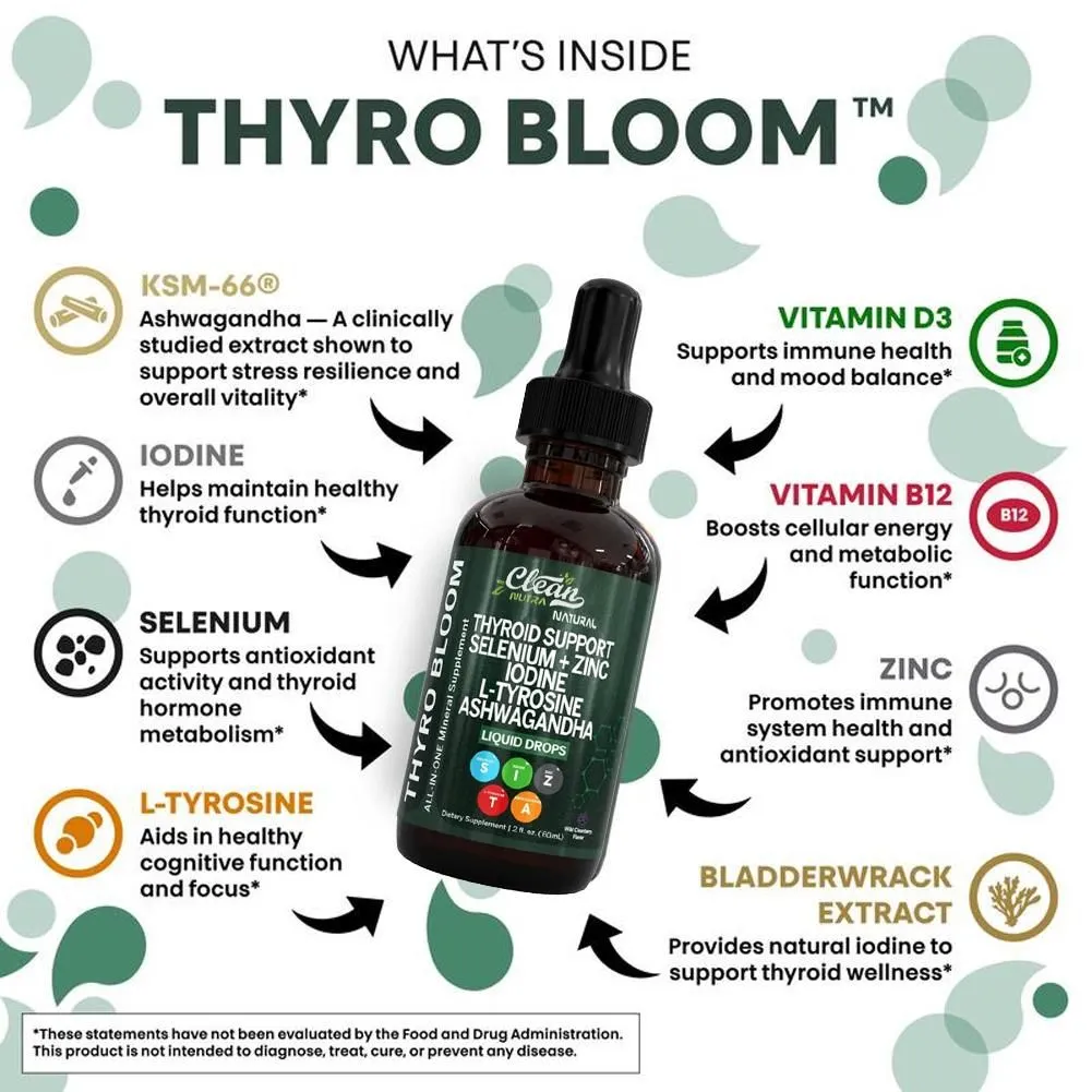 Suplemento líquido de 60ml, gotas de vitamina b3 e d12, selênio, zinco, iodo, l-tirosina, ashwagandha, suplemento diário, extrato de bexiga — image 7