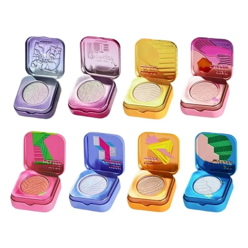 Kaleidos Automatischer Gel-Eyeliner-Stift, Chamäleon-Lidschatten-Textmarker, Chrom-Glitzer-Gesichts-Make-up-Set, Chamäleon-Diamant-Puder