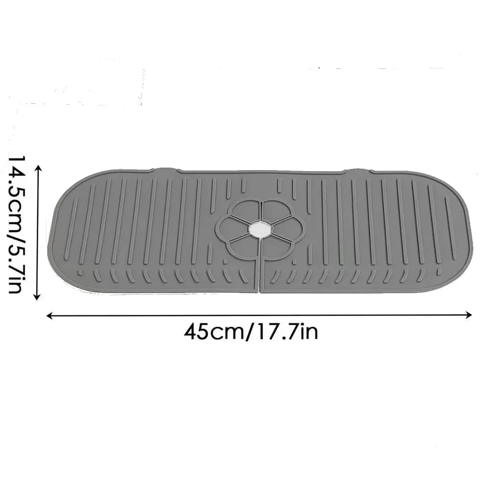 Torneira da cozinha respingo almofada de silicone torneira da pia respingo guarda esteira esponja dreno almofada bancada protetor para cozinha banho gadgets — image 12