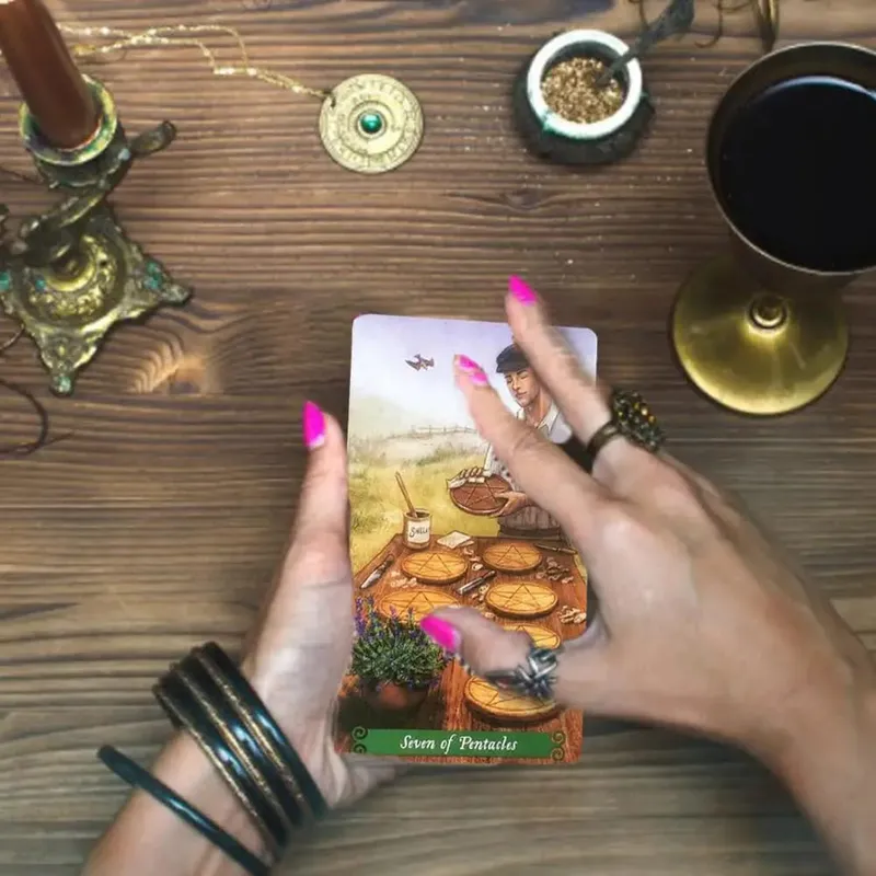Novo baralho de tarô oráculos cartas adivinhação misteriosa bruxa verde cartas de tarô para mulheres meninas jogo de tabuleiro