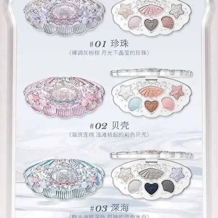 Flower Know Shells Jewel Collection Conjunto de maquiagem para presente sombra blush batom kit facial