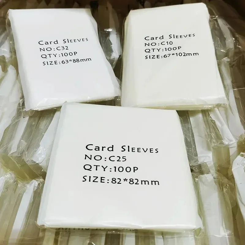 100 pçs/set Vários Tamanhos Mangas de Cartão Transparente Jogo de Cartas Mágicas Tarô Cartas de Poker Protetor Mangas de Cartão