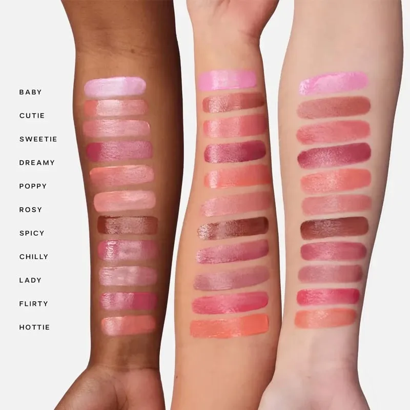 Saie Blush Líquido Hidratante Blendable Orvalhado FRIO Edificável Luminoso Multiuso Cheek Lip Tint Blush para todos os tons de pele sensíveis