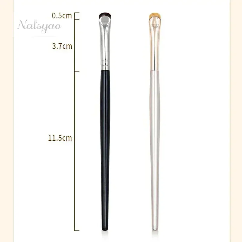 2/1 pçs pincéis de maquiagem curvo delineador precisão macio pincel de sombra afiada fina pequena ferramenta de manchas de olho cosméticos