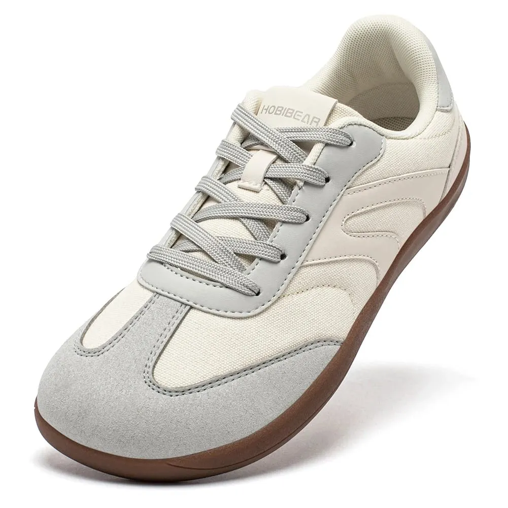 Tênis de dedo largo descalço unissex zero drop sapatos de lona minimalistas antiderrapantes com cadarço para caminhada
