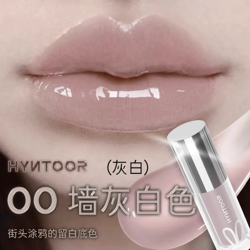 Hyntoor batom preto com glitter gótico, conjunto de cores duplas, prata fosca, nutritivo, cetim escuro, metálico, efeito esfumaçado diário
