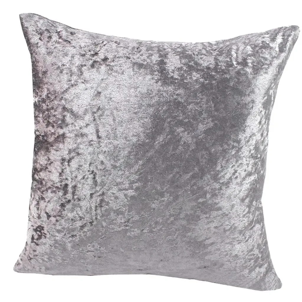 Capa de almofada de veludo de pelúcia com zíper invisível capa de almofada macia para sofá ou cama travesseiros decorativos