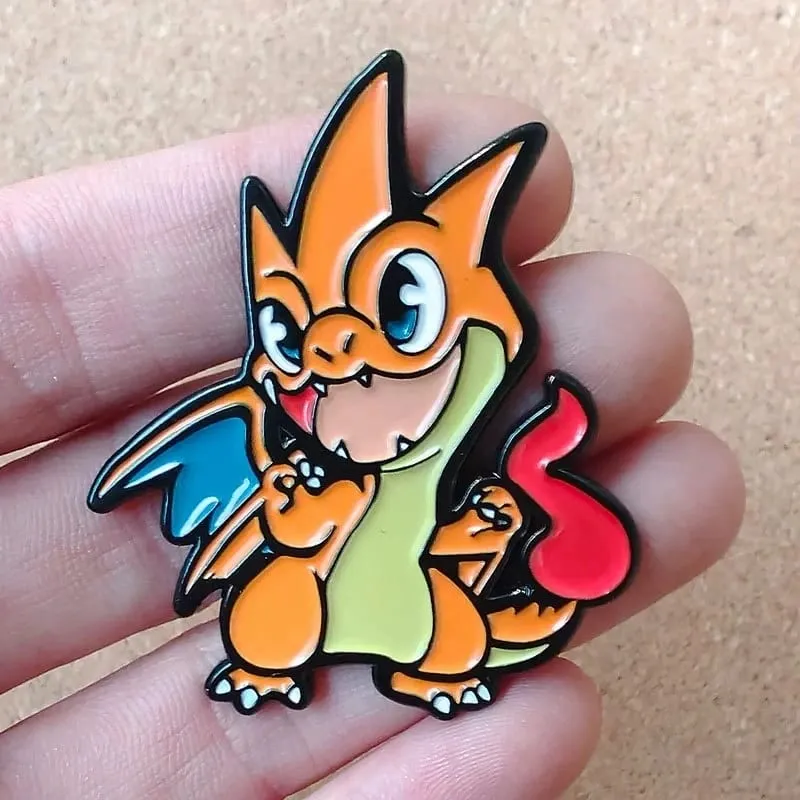Alfinete esmaltado pokémon gengar e pikachu, alfinetes de lapela para mochilas, emblemas de pão, broche de medalha para roupas, joias, presentes para amigos