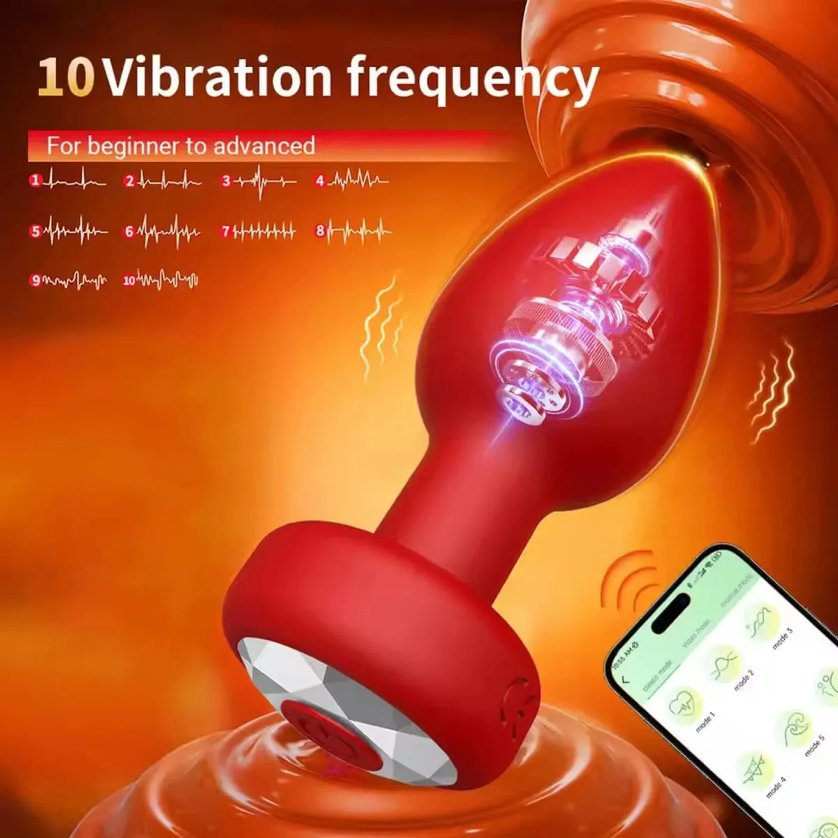 Vibrador anal com controle remoto, plugue anal sem fio, masturbador vaginal feminino, massageador de próstata, brinquedos sexuais adultos para casais — image 2