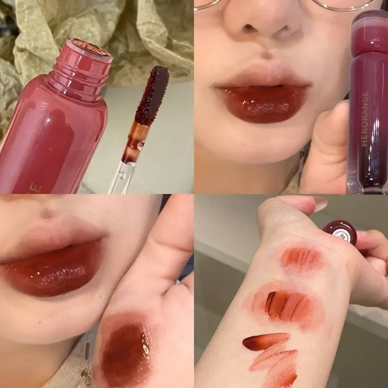 Uva fumada roxo vermelho lábio esmalte espelho água brilho labial hidratante batom líquido matiz claro maquiagem coreano feminino cosméticos — image 10