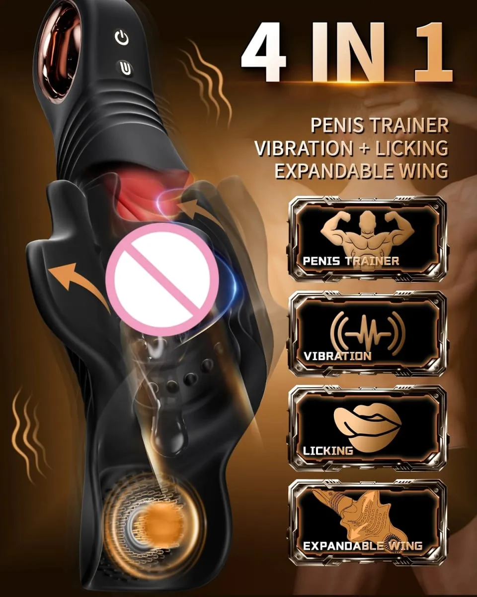 Lambendo masturbador para homens glans trainner estimulador glans vibrador pênis massageador oral clímax brinquedos sexuais para homens adultos