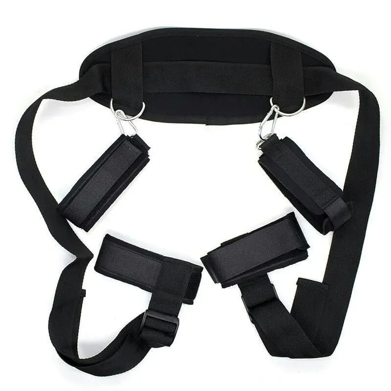 Engrenagem de bondage ajustável, algemas de tornozelo, contenção de perna aberta, brinquedos sexuais para mulheres, casais, jogos adultos, sem vibrador
