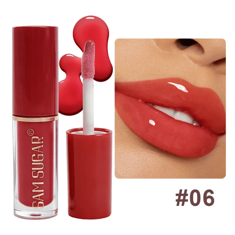 Mini brilho labial transparente, brilho labial, óleo de longa duração, hidratante, batom líquido, desbotamento das linhas labiais, maquiagem matiz labial
