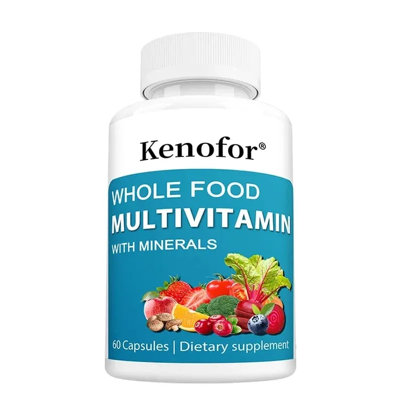 Cápsulas multivitamínicas contêm biotina e magnésio para antioxidantes, ajudam a aumentar a energia da função imunológica e a saúde imunológica