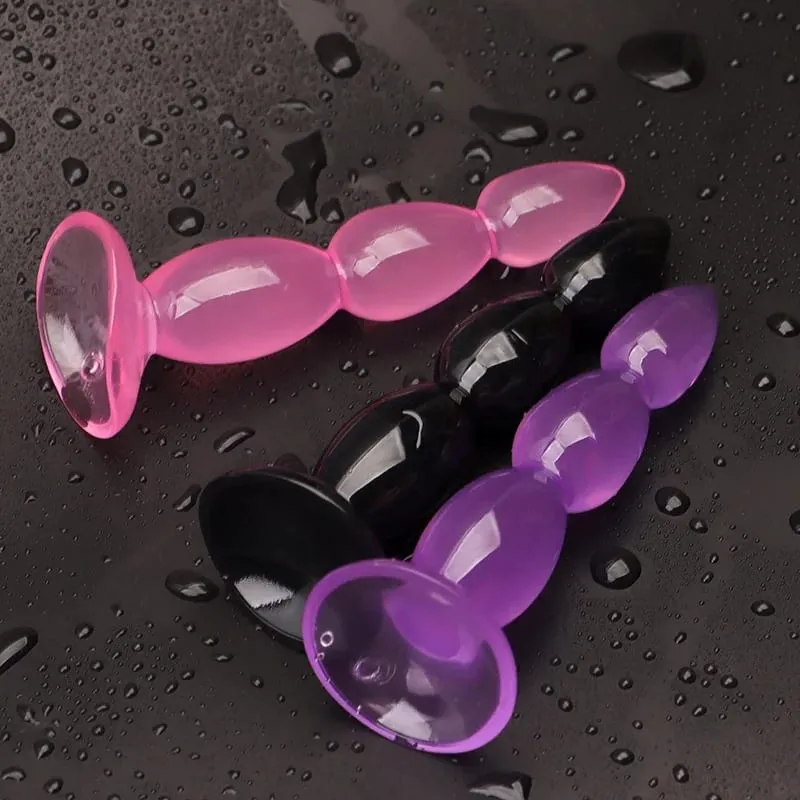 1pc butt plug vibrador bunda massagem de próstata unisex sexy rolha tpe anal plugues contas adulto brinquedo sexo para homens mulheres adultos jogos