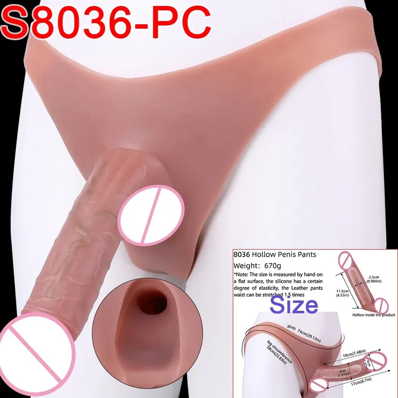 Masculino cinta-on longo oco vibrador ultra realista pênis estender manga calças насадка на член masculino galo capa brinquedos sexuais