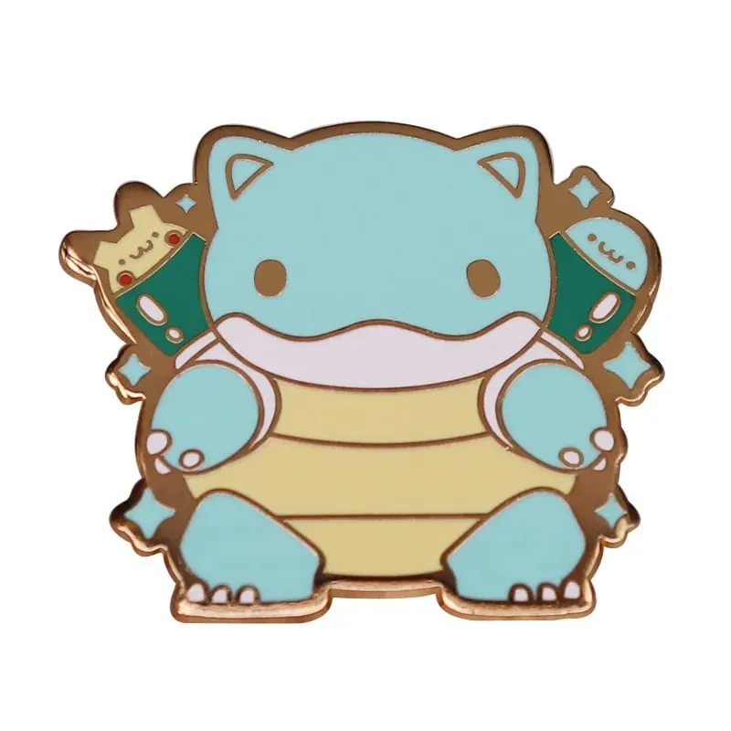 Alfinete esmaltado pokémon gengar e pikachu, alfinetes de lapela para mochilas, emblemas de pão, broche de medalha para roupas, joias, presentes para amigos