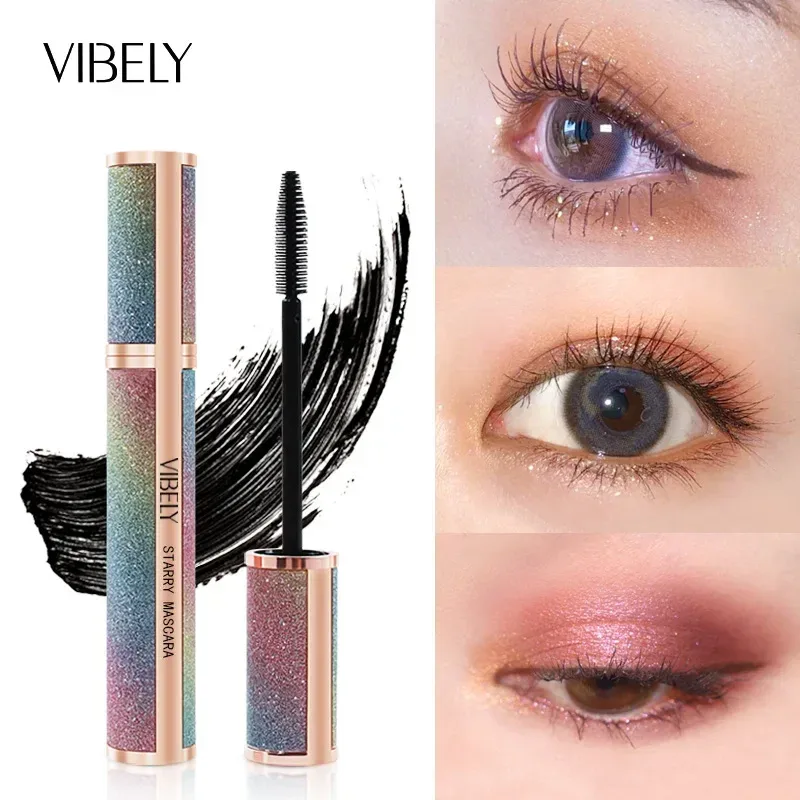 Diamond 4D Mascara Silk Fiber Waterproof Long Eyelash Extension Lengthening Thick Black Mascara Eye Makeup Products Cosmetics — image 8